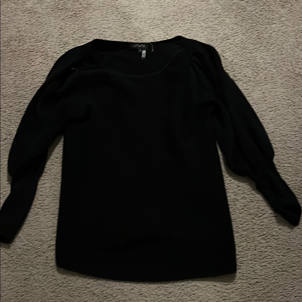 Black ribbed 1. State size xs women’s  sweater Top